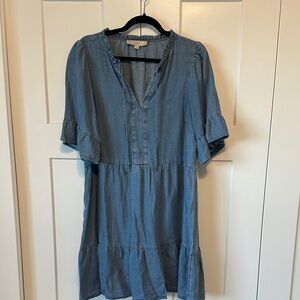 LOFT Indigo Denim Tunic Dress